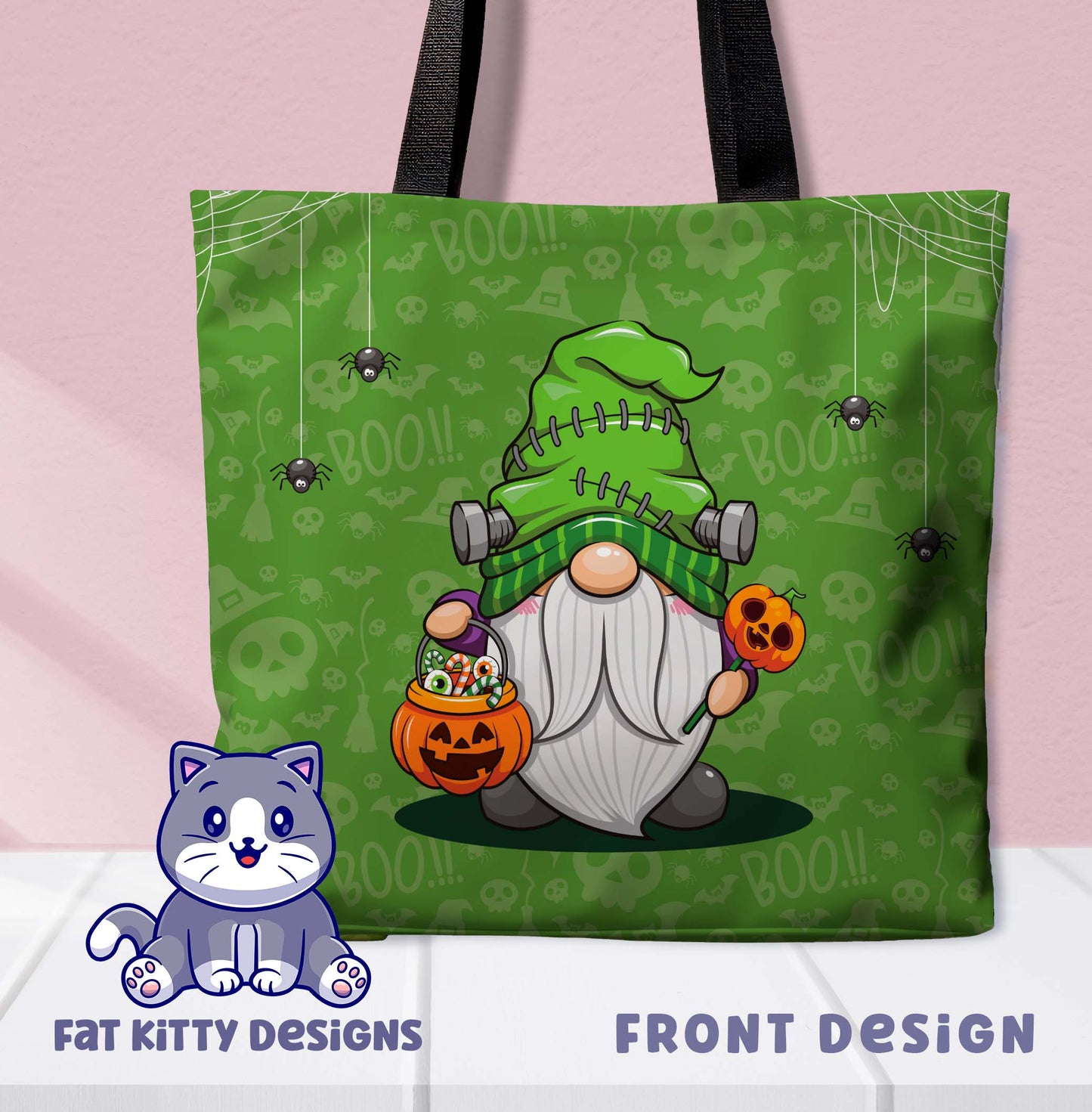 Cute Frankenstein Gnome Tote Bag