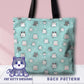 Grey Cat Tote Bag