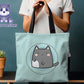 Grey Cat Tote Bag