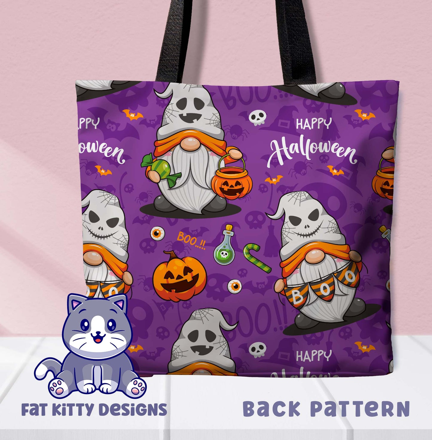 Cute Halloween Gnome Tote Bag