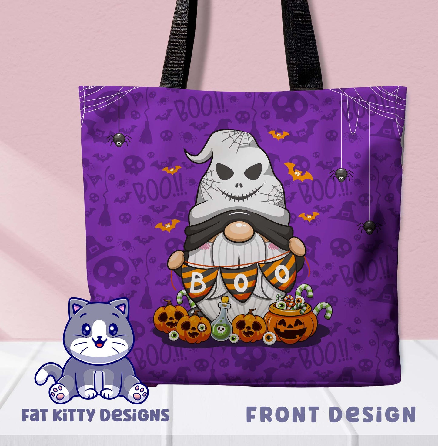 Cute Halloween Gnome Tote Bag