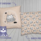 Mummy Cats Square Pillow Case