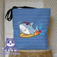 Surfing Sharks Tote Bag