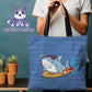 Surfing Sharks Tote Bag