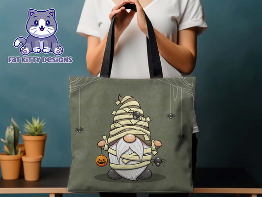 Cute Mummy Gnome Tote Bag Halloween