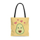 Avocado Love Canvas Tote Bag